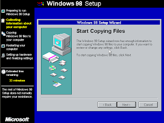 Pashtoon sariab: ~*Windows 98 Installation Step by Step With Screen Shots*~