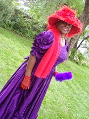 Victorian Red Hat Lady