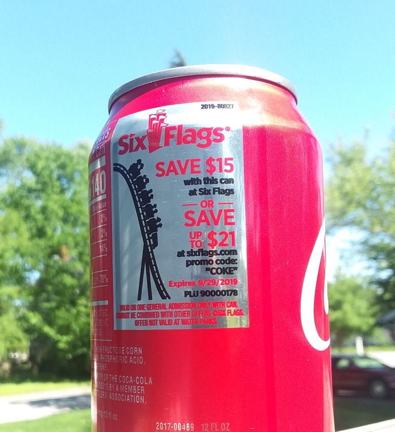 Soda Can Collection Summer and Six Flags