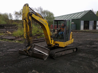 Vic levelling the stocking ground