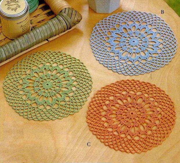 Small lacy Doilies Crochet Coasters Pattern Beautiful and easy
