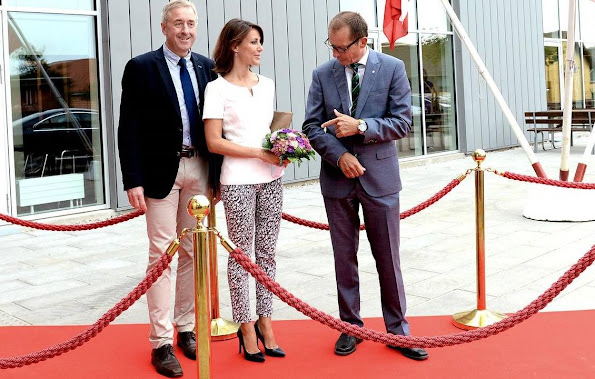 Princess Marie of Denmark attended the official opening of the Tonder Campus (VUC Syd)
