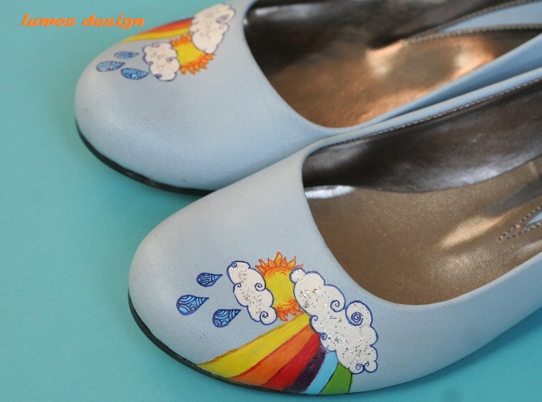 colorful ballet flats