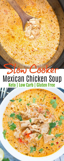 SLOW COOKER MEXICAN CHICKEN SOUP by , Slow Cooker Recipes 2018-3-22