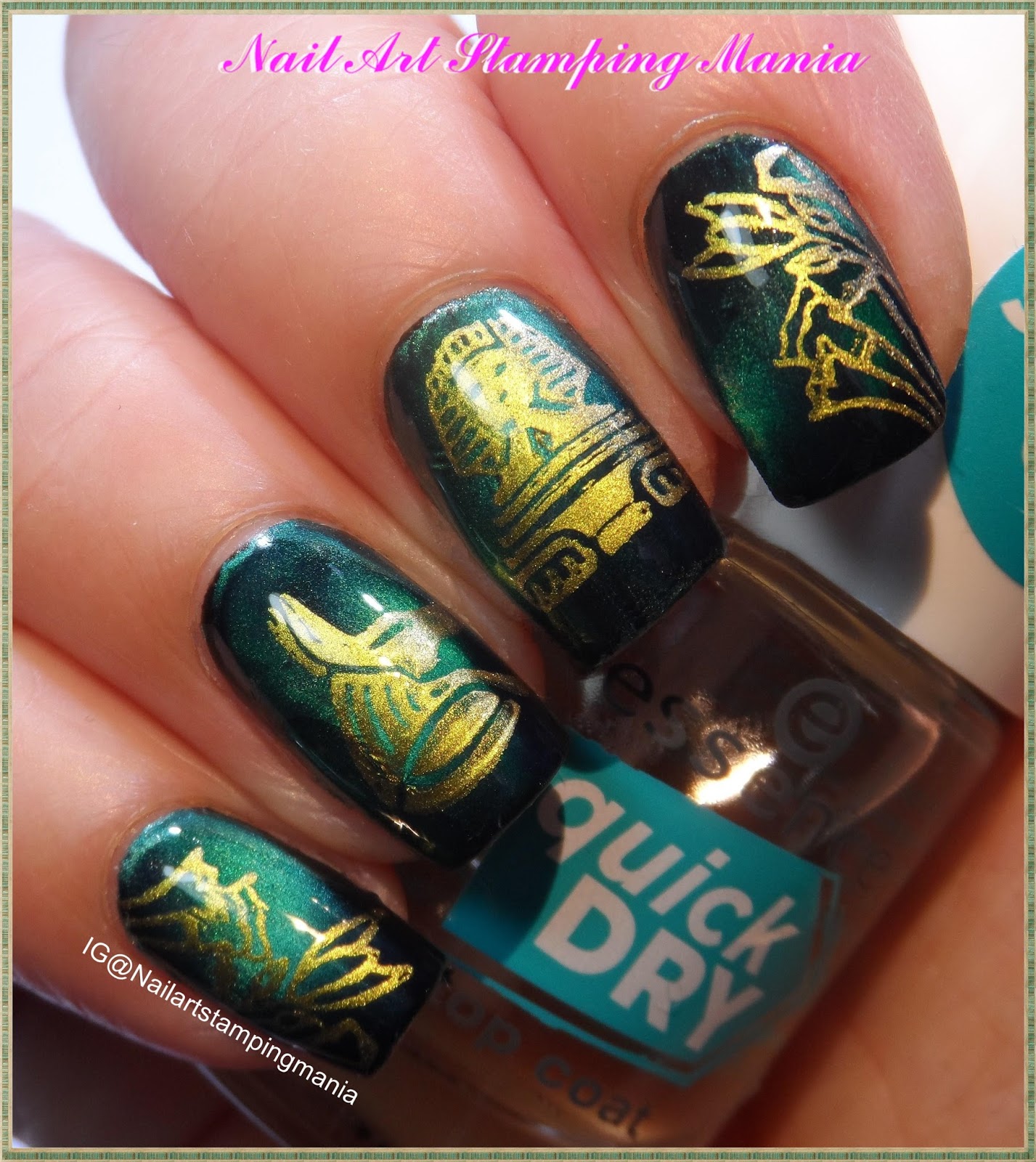 Nail Art Stamping Mania Manicure with Cici&Sisi "Egypt 01 and