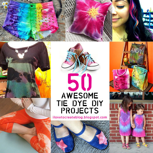 iLoveToCreate Blog: 50 Awesome Tie Dye Projects