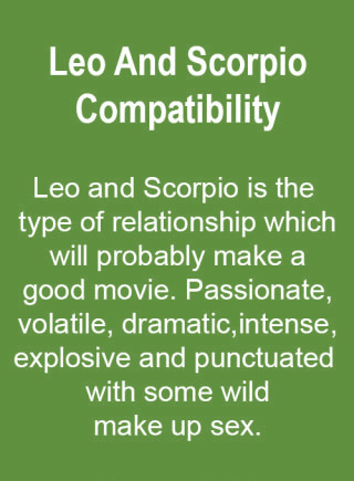 Scorpio and leo love compatibility 2016
