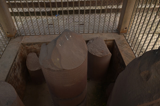 Remnants of Ashokan, Pillar or Lion Capital of Ashoka, Sarnath