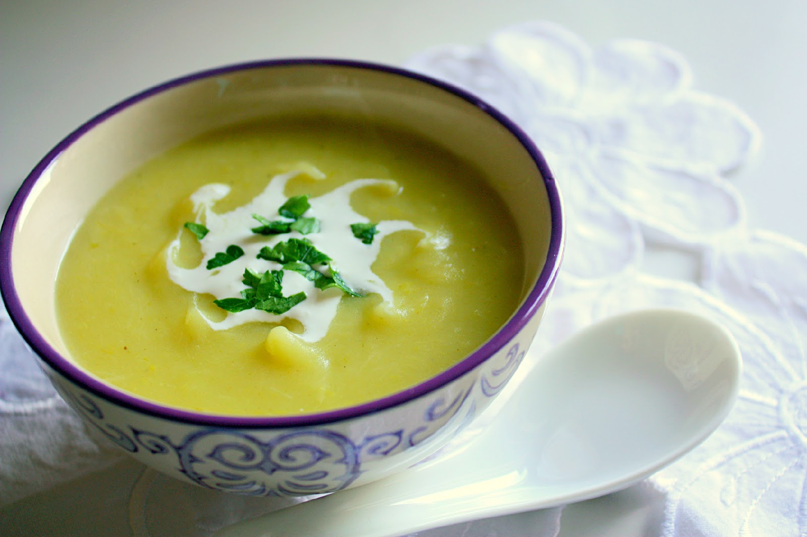 The Doctor's Kitchen Julia Child's Potato Leek soup (POTAGE PARMENTIER)