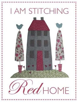 BOM Red Home Applique Quilt