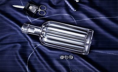 Absolut Vodka Crystal Pinstripe Bottles