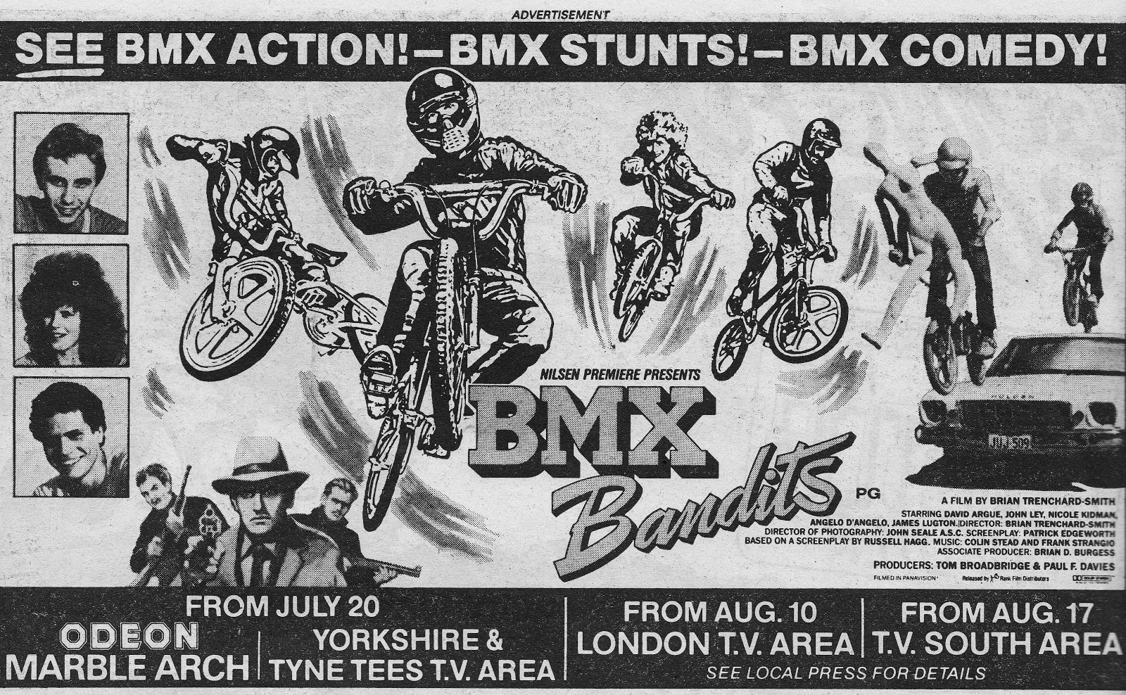 STARLOGGED GEEK MEDIA AGAIN 1984 BMX BANDITS PRINT ADVERT from the