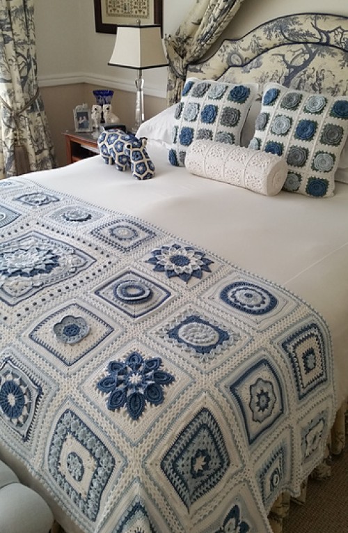 Beautiful Skills Crochet Knitting Quilting 45 “Block a Week” CAL