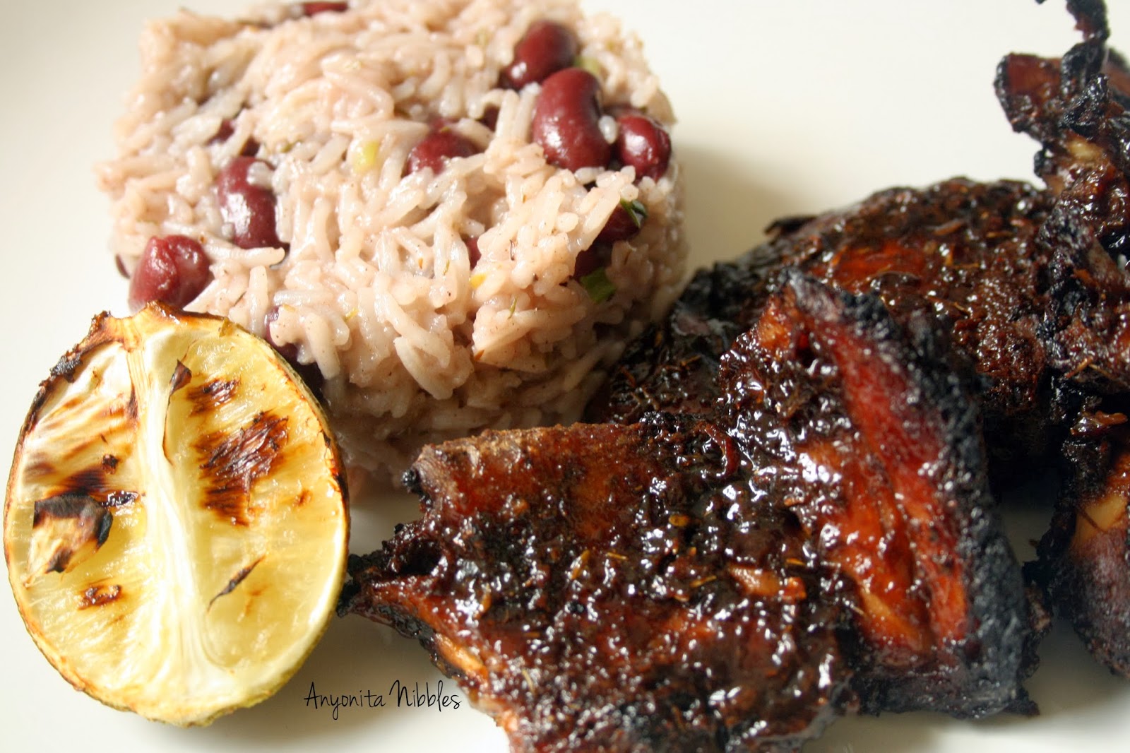 Anyonita Nibbles GlutenFree Recipes Gluten Free Slow Cooker Jerk Chicken, Rice and Peas and