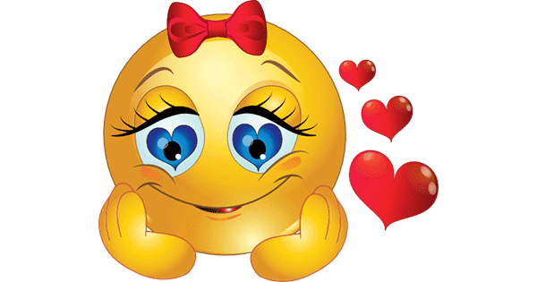 Girl Smiley in Love | Symbols & Emoticons