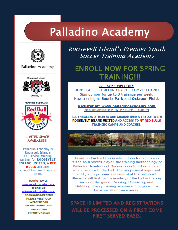 Roosevelt Islander Online New Roosevelt Island Soccer Club Formed