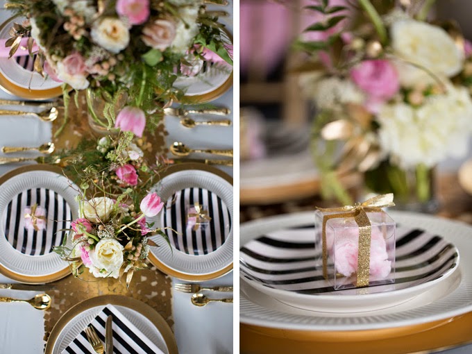 Glam Pink, Black and White Styled Shoot