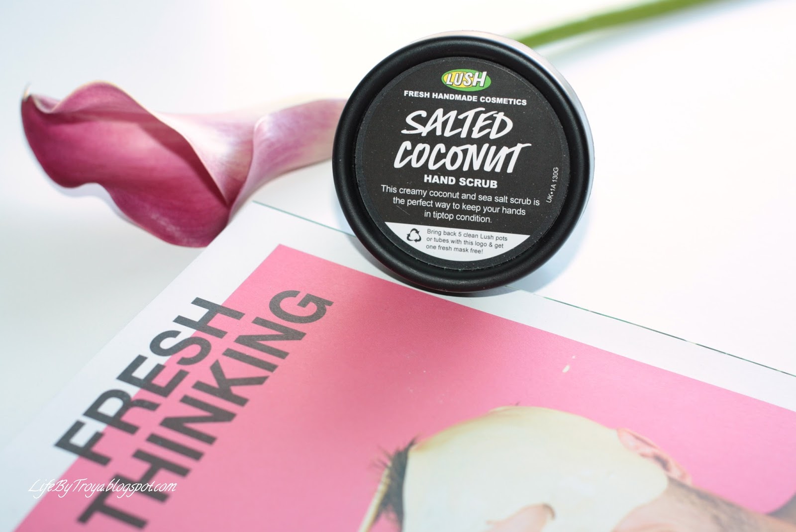 Review Lush Salted Coconut Hand Scrub Troya's Land