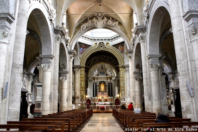 La basílica de Santa María del Pópolo en Roma