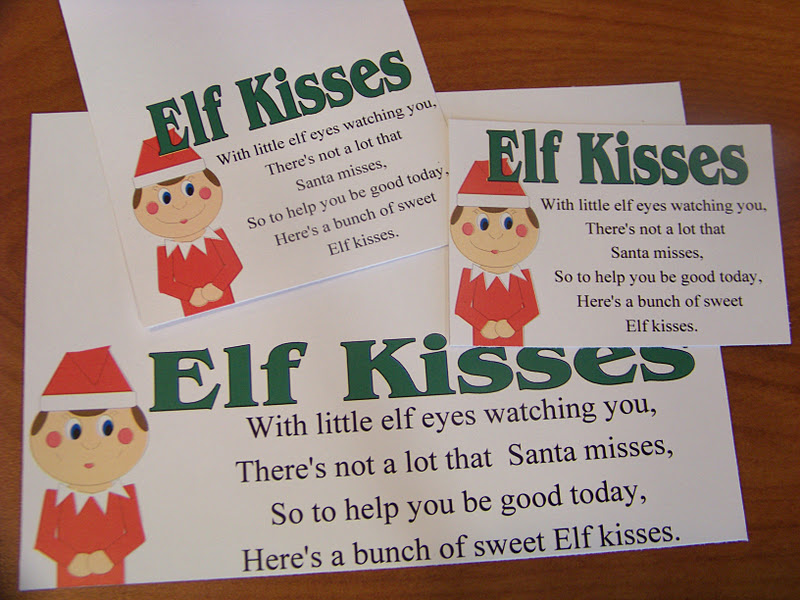 Elf Kisses Étiquettes Autocollants x 42 #4