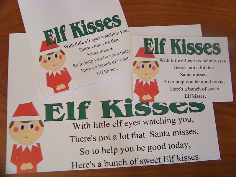 Free Printable Elf Kisses Printable Template Printable Templates