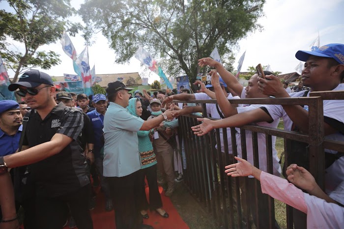 Ditengah Ribuan Massa, Ridho Paparkan Keberhasilan Pembangunan