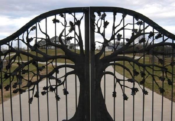 Beaux modèles de portes et portails sculptés en fer