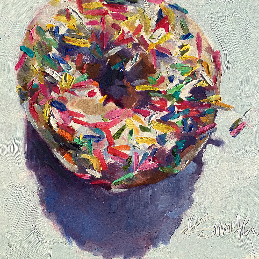 kim smith fine art sprinkle donut