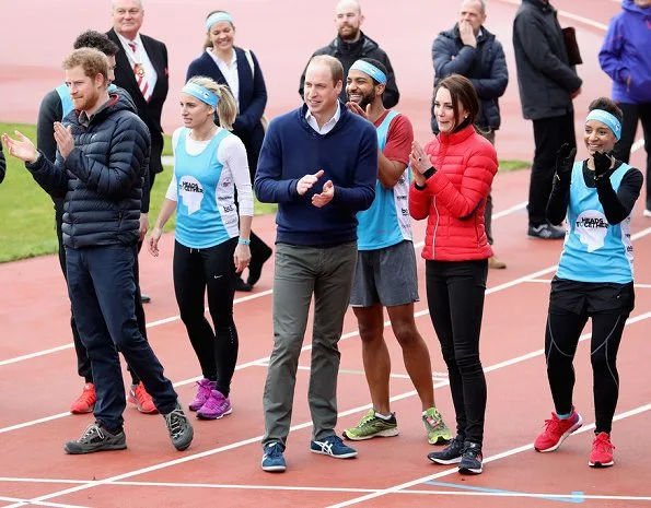 Prince William, Kate Middleton and Prince Harry join Team Heads Together at a London Marathon Training Day