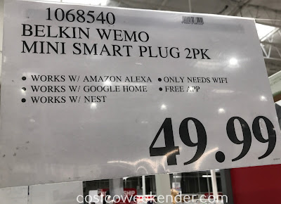 Deal for a 2 pack of Belkin Wemo Mini Wi-Fi Smart Plugs at Costco