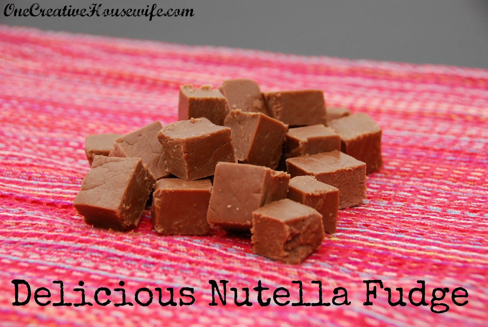 Fudge nutella recipe