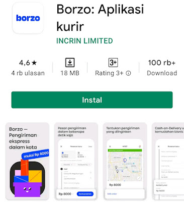 aplikasi kurir Borzo