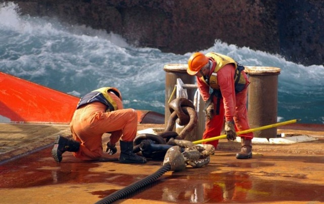 Maritime workers labouring offshore on and oil and gas rig photos source www.abc.net.au Maritime workers labouring offshore on and oil and gas rig photos source www.abc.net.au