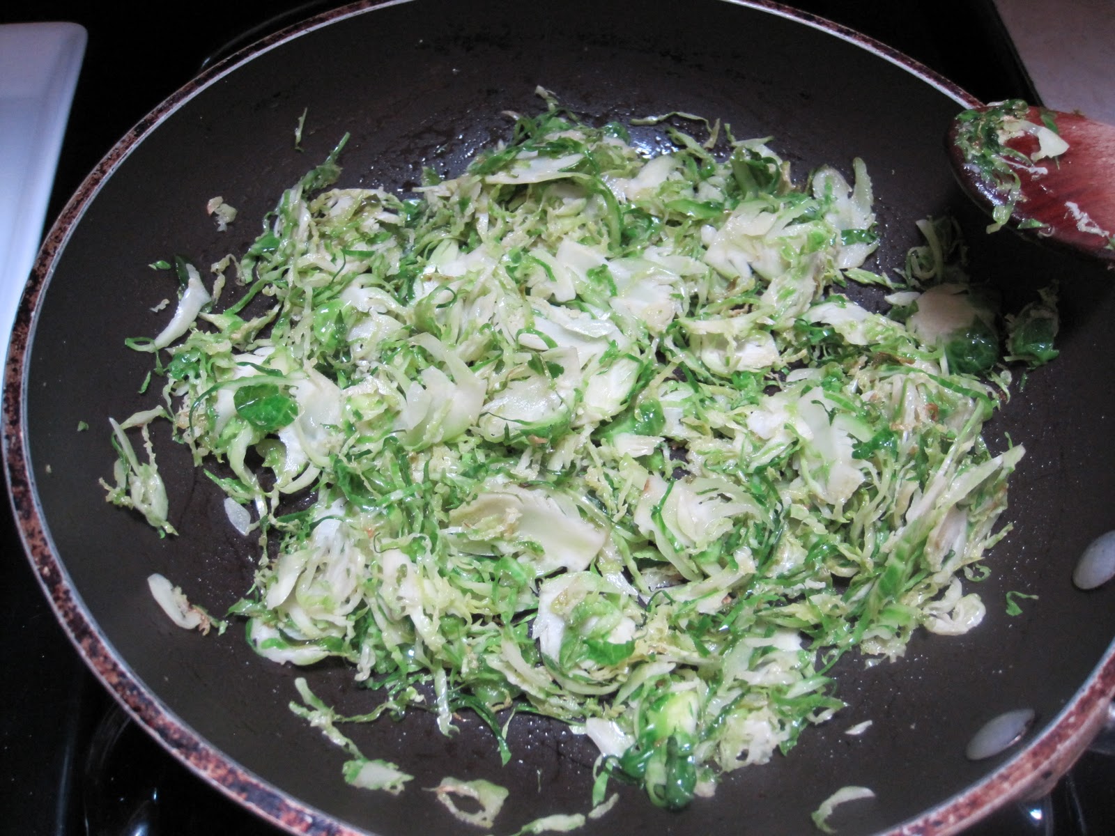 diet schmiet! Salad of Brussels Sprouts, Green Beans & Queso Fresco