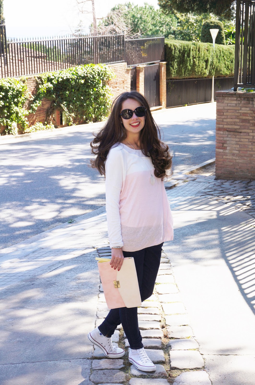 Discurso Chorrito Concesión Conjunto de Tejanos + Rosa Palo! / Jeans + Pale Pink Outfit! - Marta  Barcelona Style