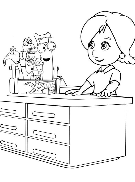 Free Kids Coloring: Handy Manny coloring 12