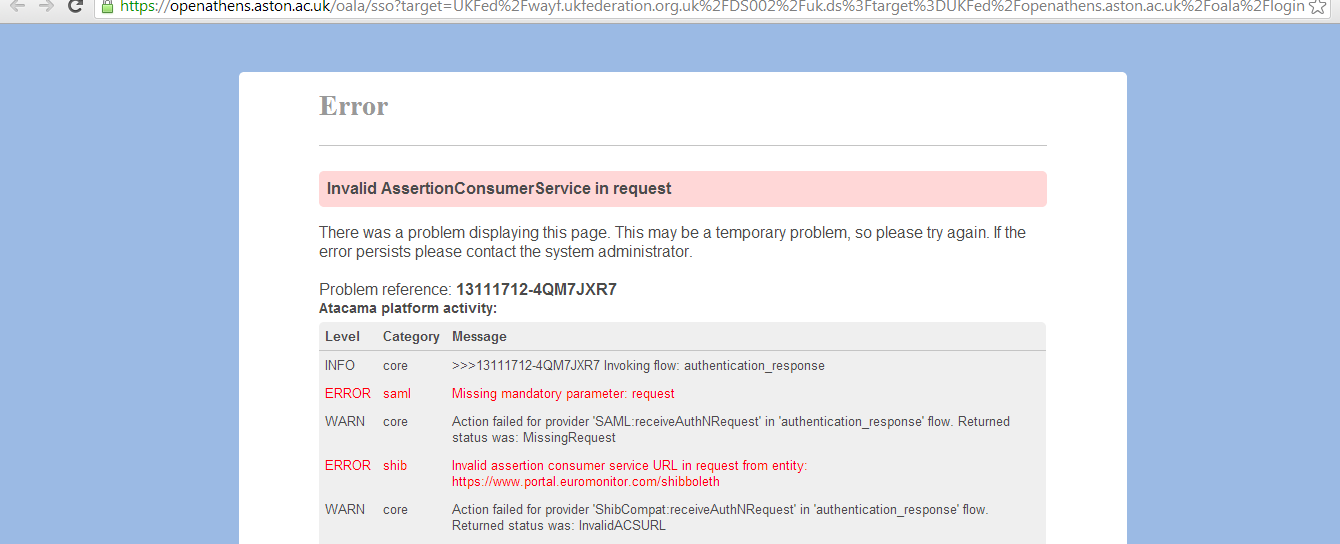 The Blogworm Passport (Euromonitor) Access problems
