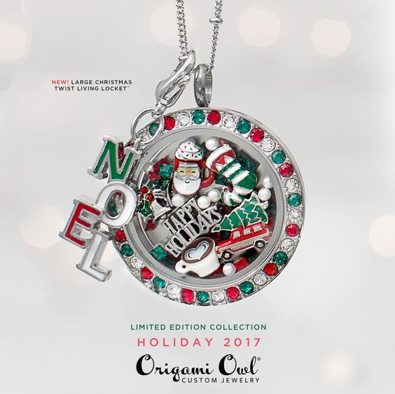 Origami Owl Large Christmas Twist Living Locket at Think