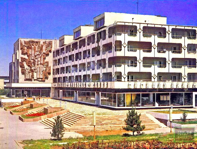Southern Gate architectural complex, Frunze, 1970s kyrgyzstan art small groups tours, kyrgyzstan history, kyrgyzstan art craft textiles