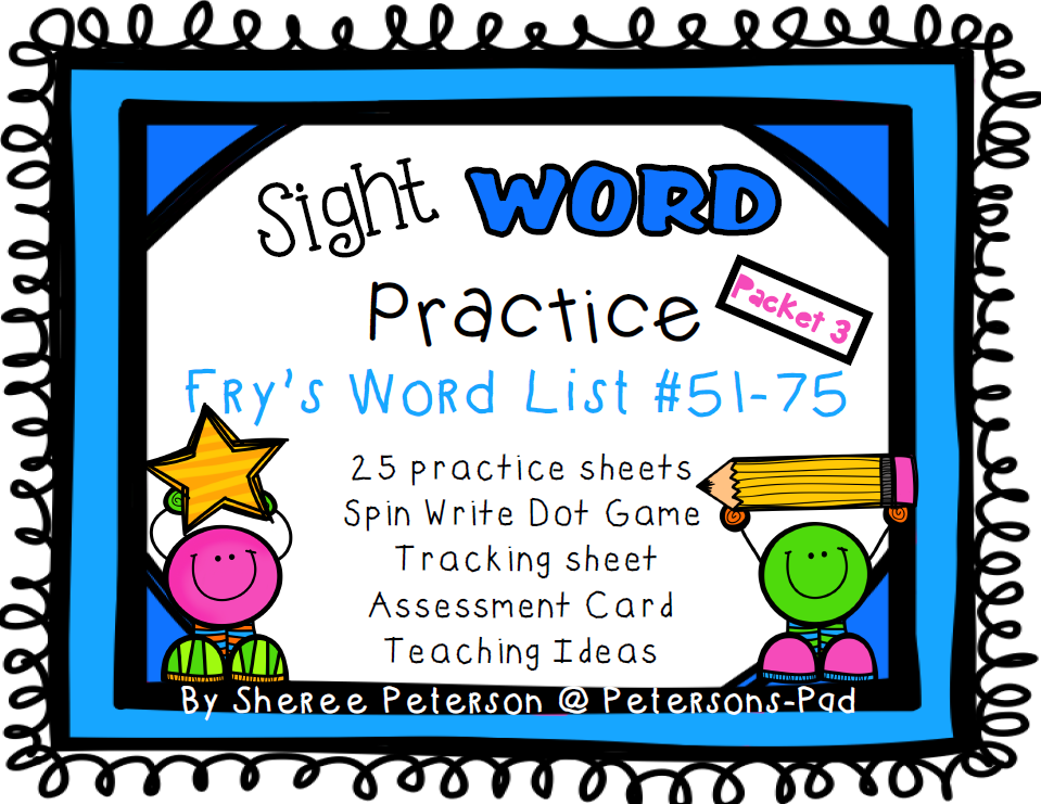 Peterson's Pad: Sight WORD Practice Packets