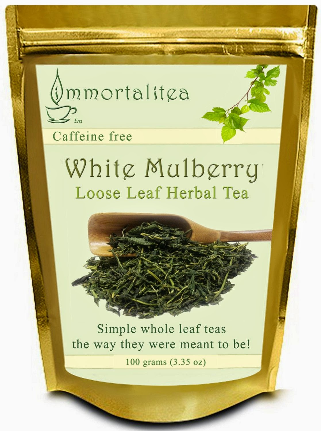 Gathering My Roses Immortalitea White Mulberry Looseleaf Herbal Tea