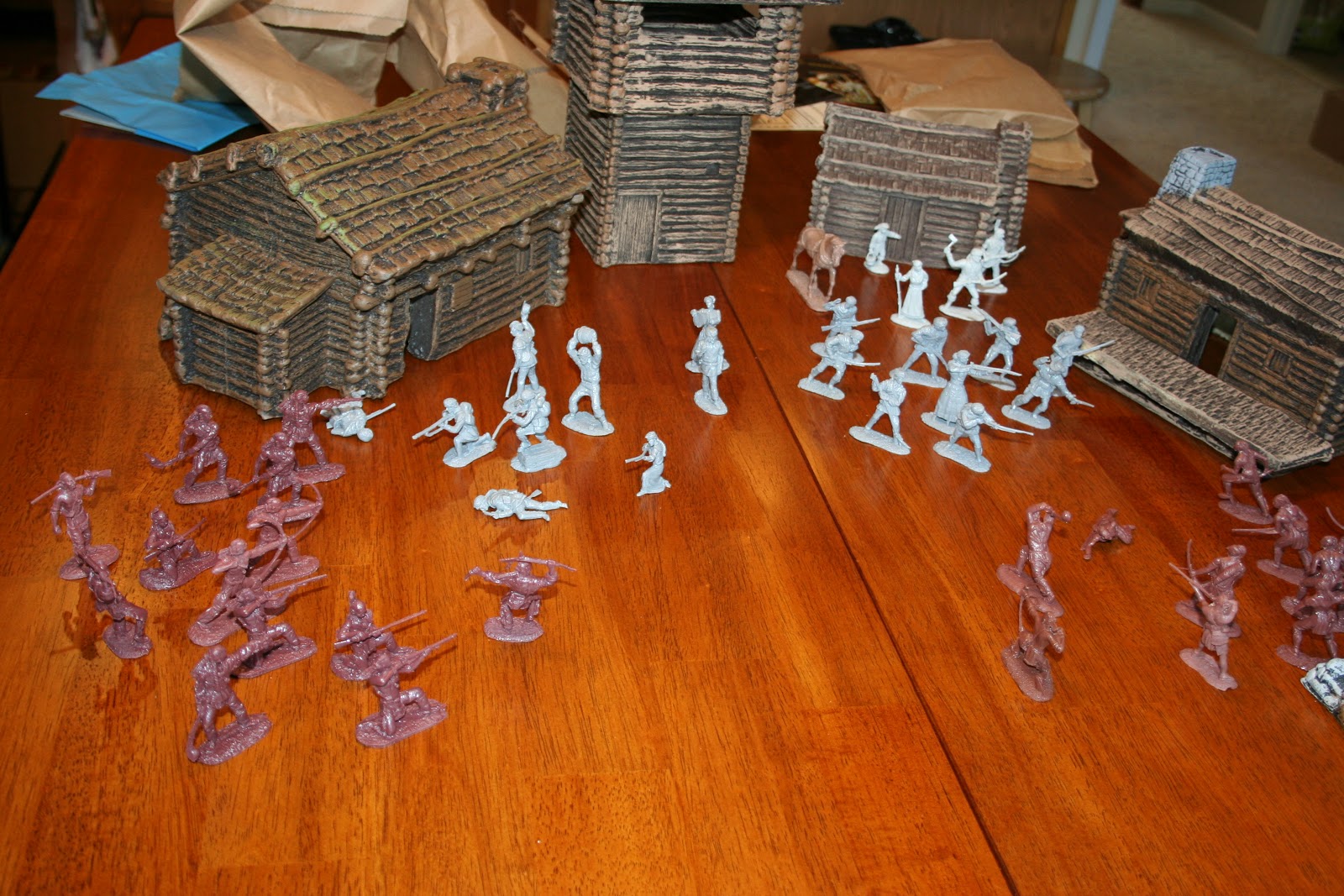 G.I. Jigsaw Barzso "Fess Parker" Daniel Boone Playset