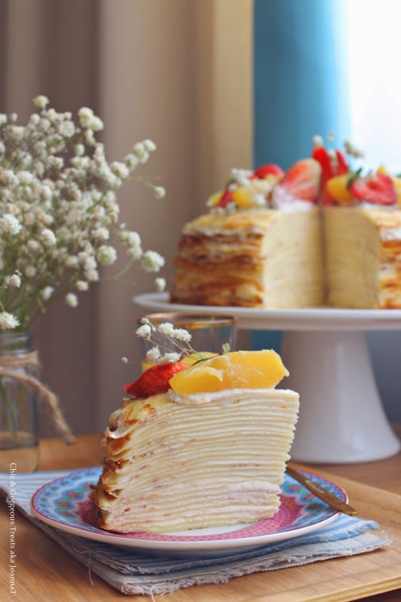 Chic & Treats Vanilla Custard Crepe Cake