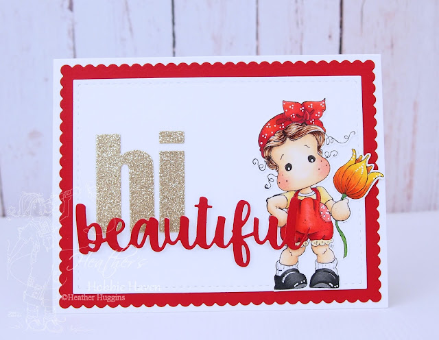 Heather's Hobbie Haven - Flower Tilda with Bowknot Card Kit