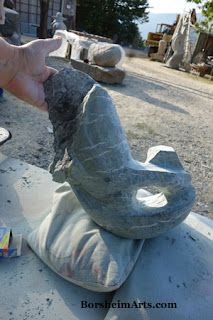 green marble carving in progress abstract art green marble carving in progress abstract art
