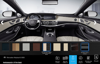 Màu Nội thất ốp gỗ Designo màu Đen Piano Mercedes Maybach S600 2015 Nội thất Mercedes Maybach S600 2015 màu Vàng Porcelain / Đen (515)