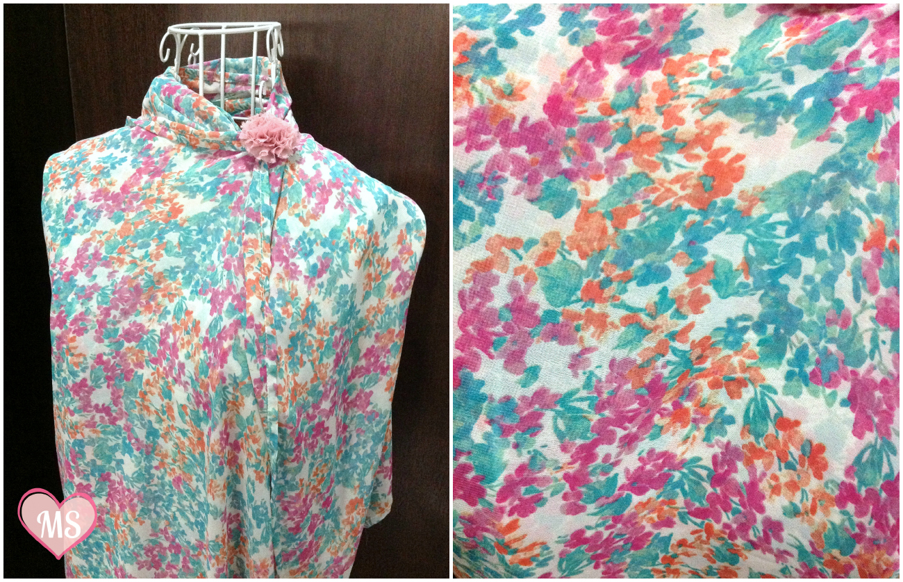 printed shawl chiffon