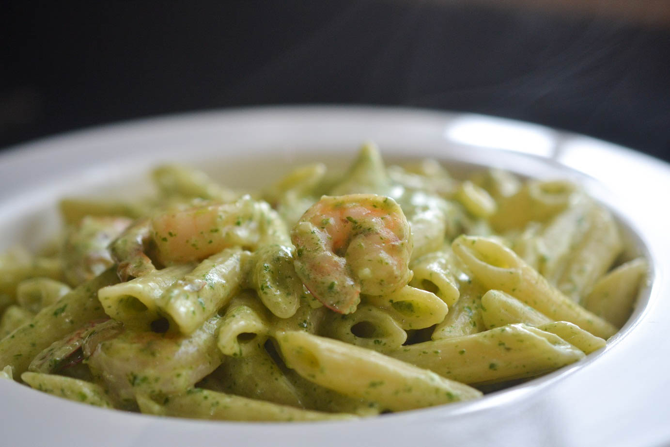 Greedy Girl Garlic parsley shrimp pasta