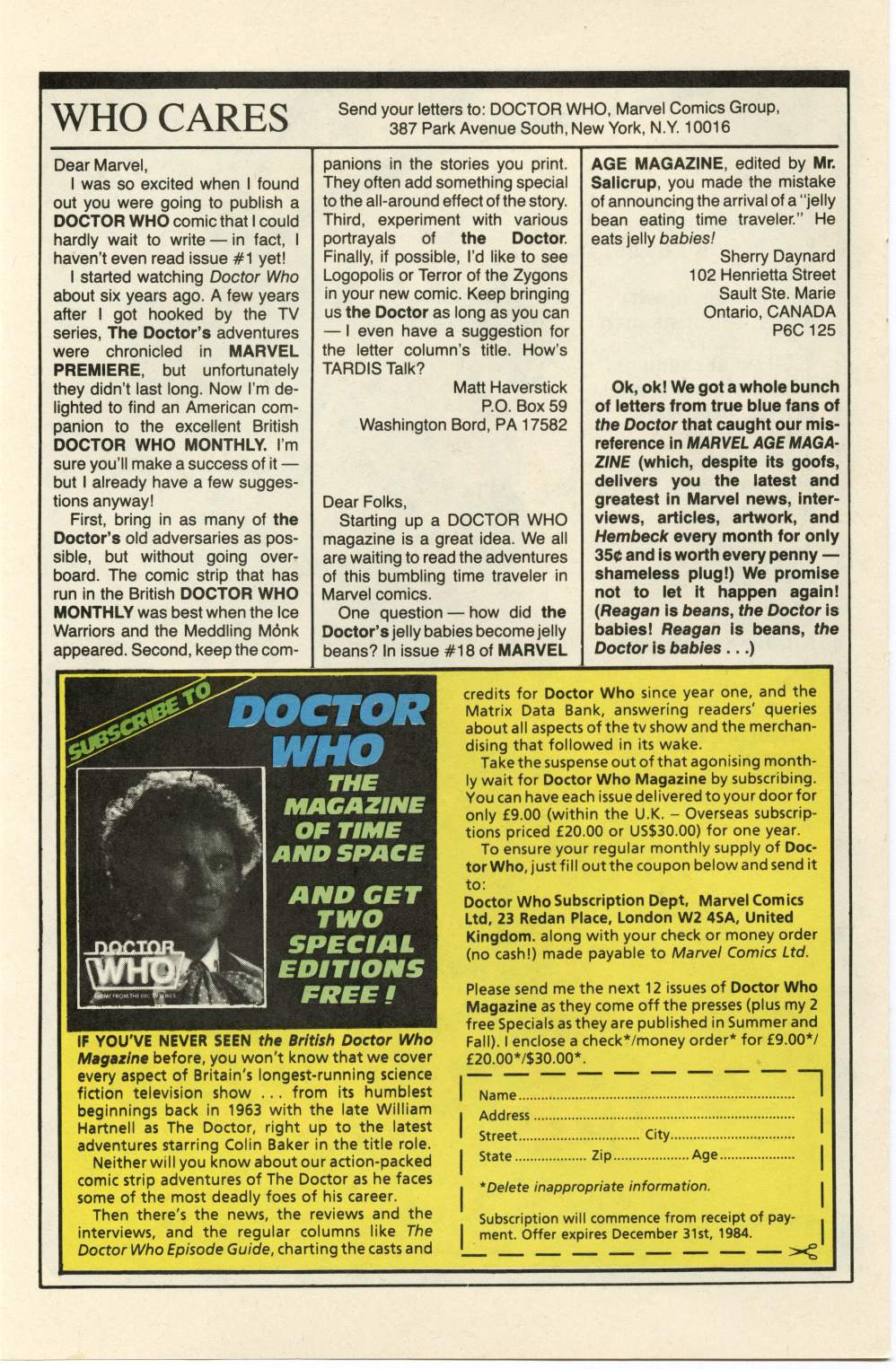 Read online Doctor Who (1984) comic -  Issue #3 - 34
