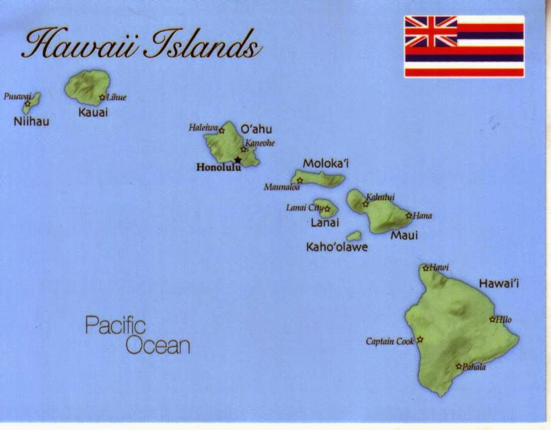 Гавайи какая страна. Штат Гавайи география на карте. Гавайские острова карта географическая.